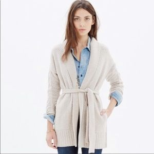 Madewell Sz S Shawl Collar Wrap Cardigan Sweater